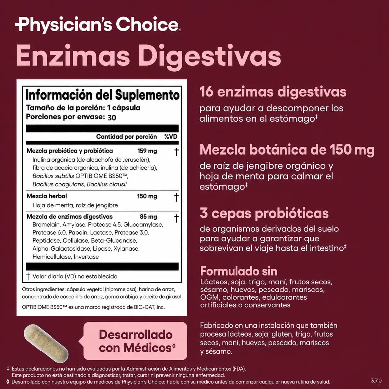 physicians choice® Digestive Enzymes — 5