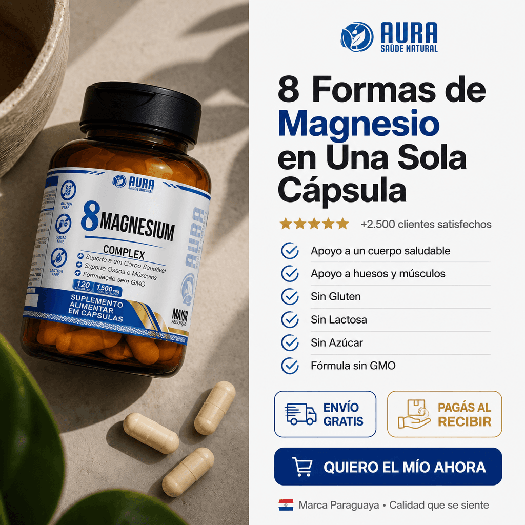 8 Magnesium Complex 1500mg - AURA (120 Cápsulas) — 9