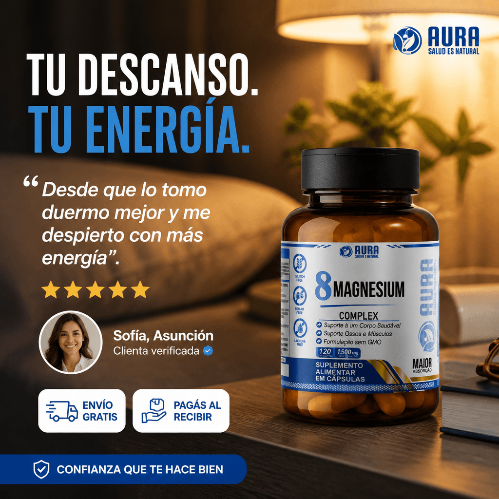 8 Magnesium Complex 1500mg - AURA (120 Cápsulas) — 10
