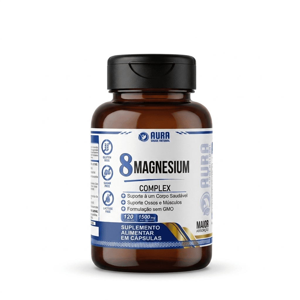 8 Magnesium Complex 1500mg - AURA (120 Cápsulas) — 7