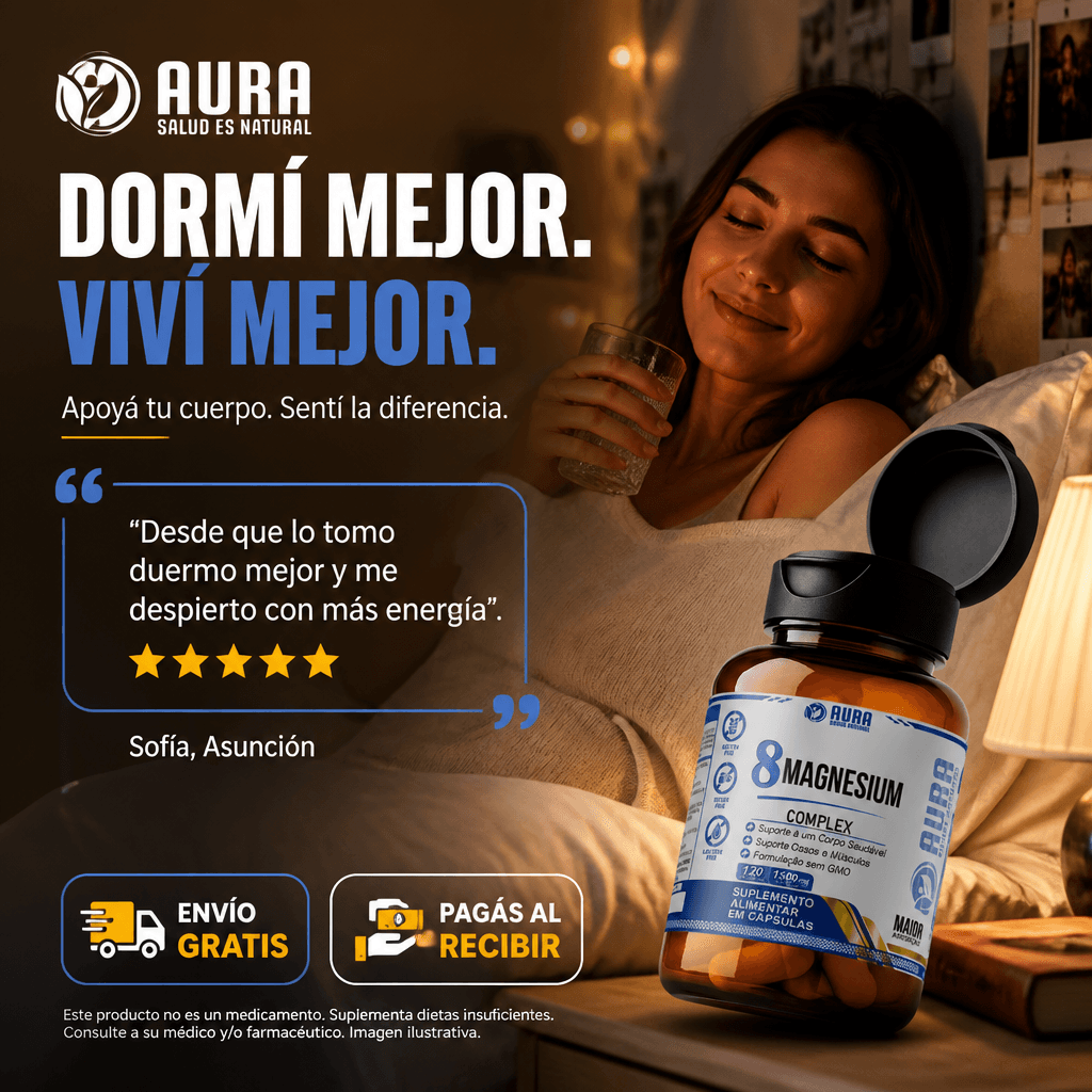 8 Magnesium Complex 1500mg - AURA (120 Cápsulas) — 3