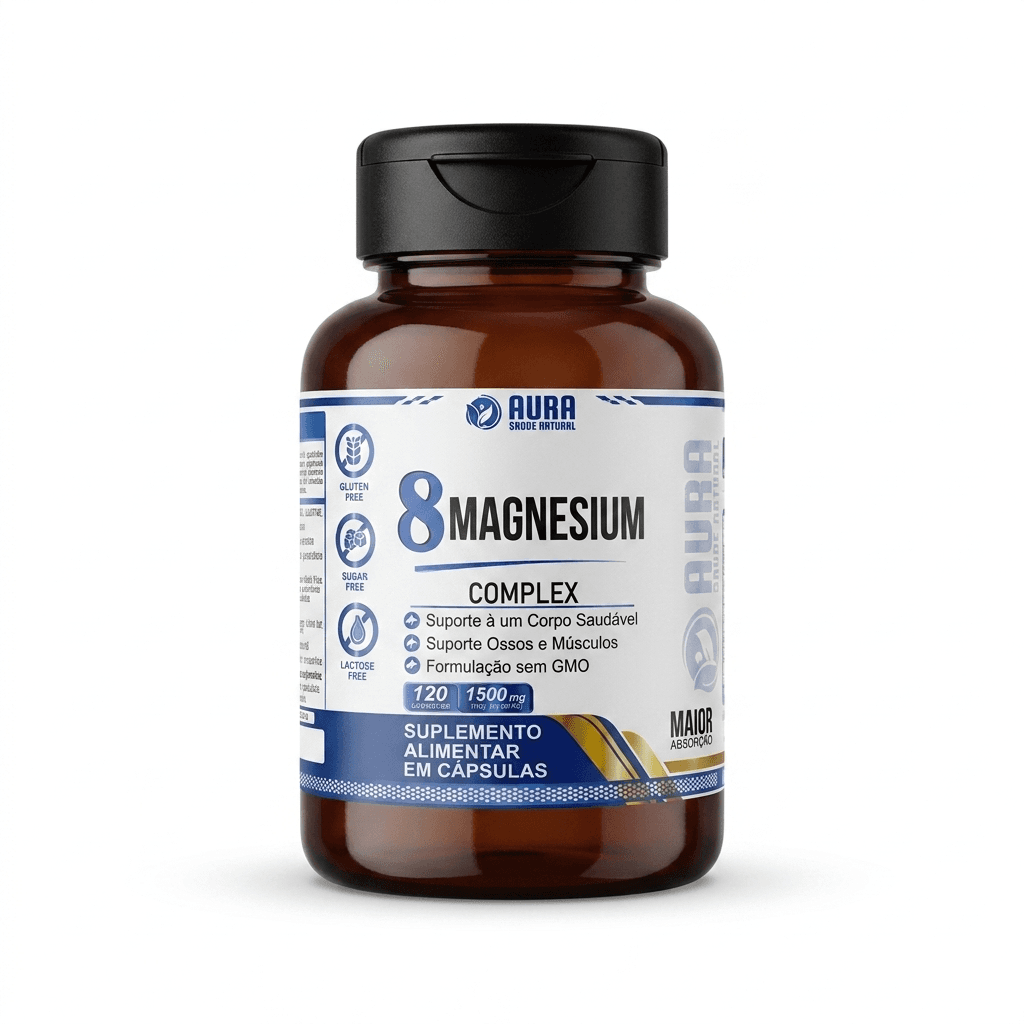 8 Magnesium Complex 1500mg - AURA (120 Cápsulas) — 6
